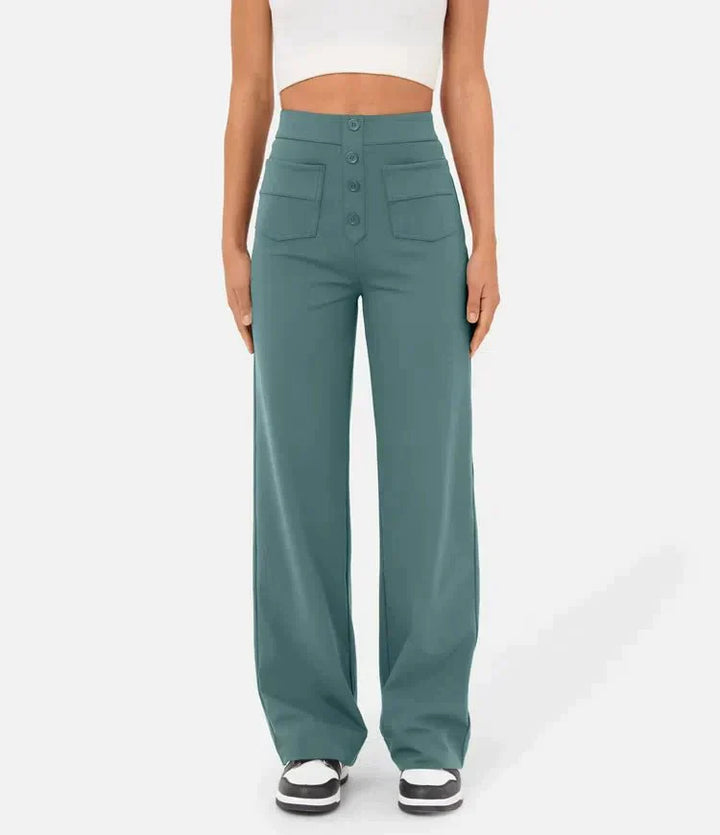 Floor | High-waisted elastische casual broek