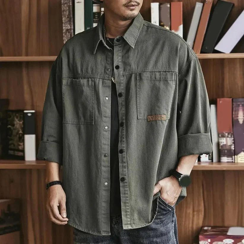 Massimo™ | Vintage-Style Oversized Casual Shirt