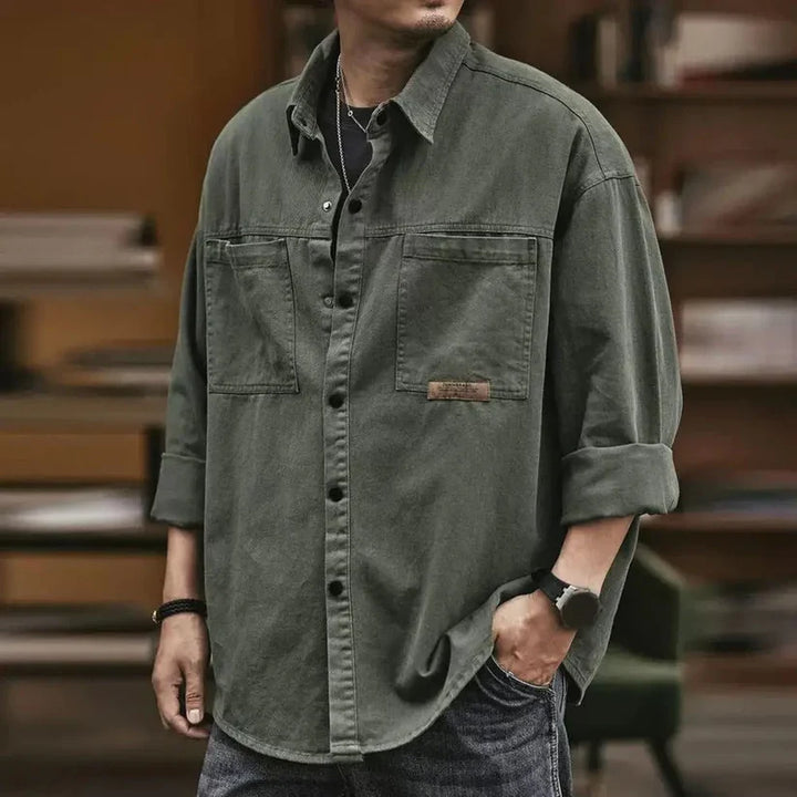 Massimo™ | Vintage-Style Oversized Casual Shirt