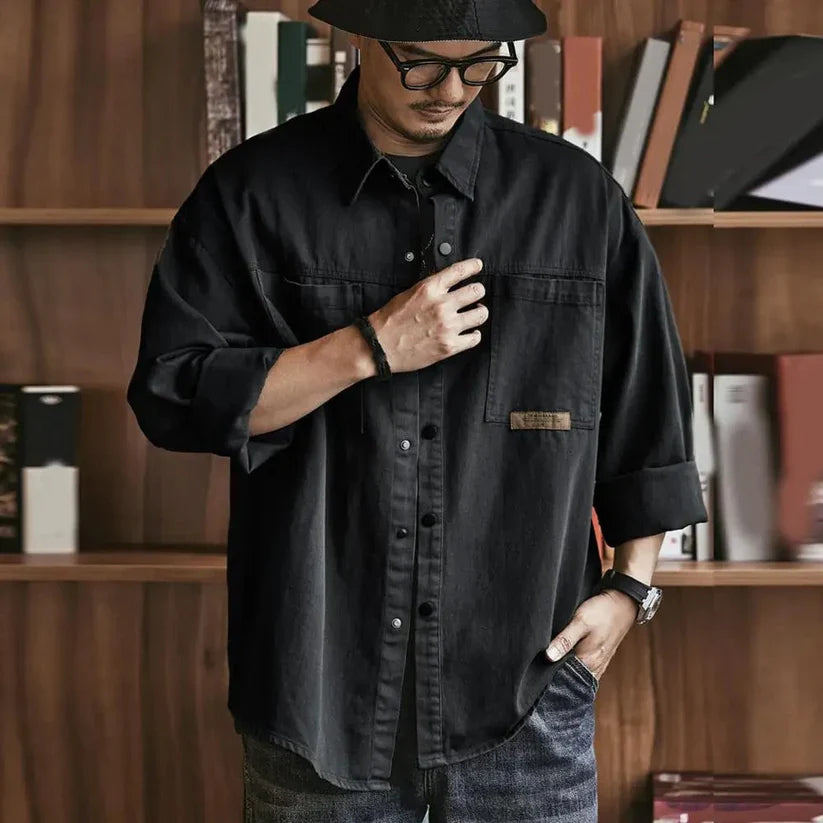 Massimo™ | Vintage-Style Oversized Casual Shirt